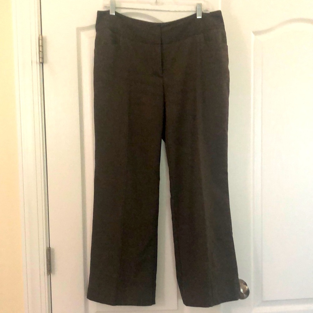 Apt. 9 Curvy Brown Tweed Pants Sz. 12